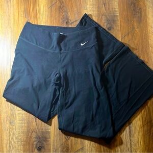 black nike wide leg pants